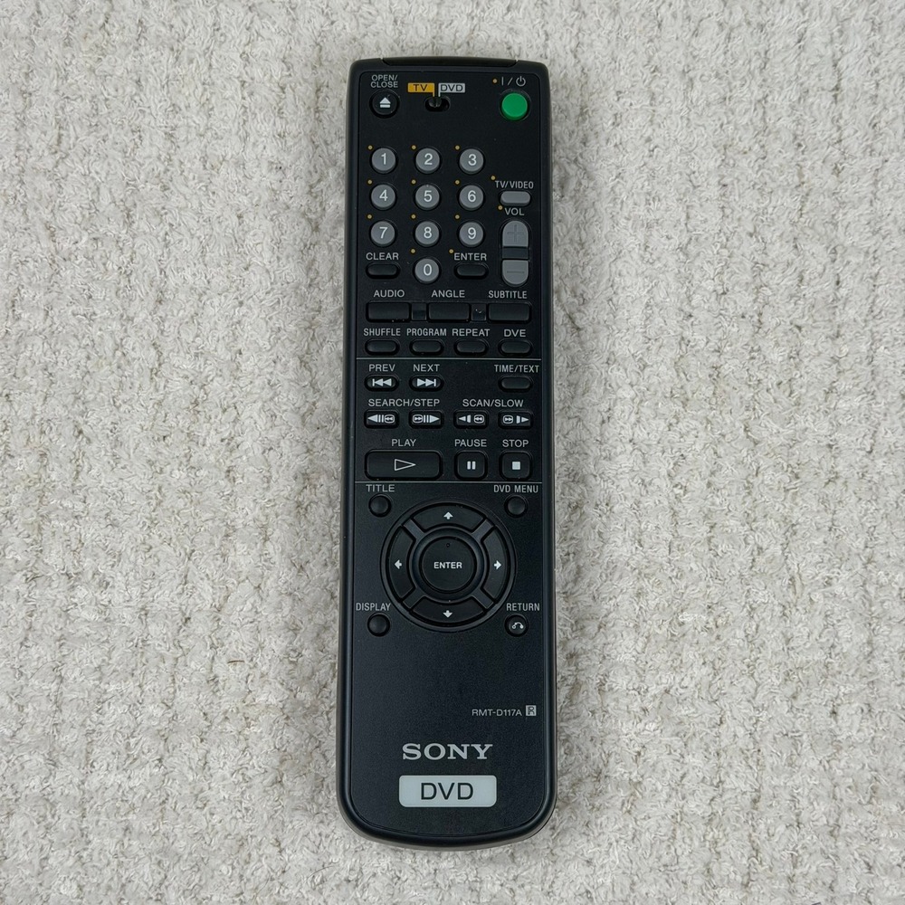 Sony RMT-D117A OEM Original DVD Player Replacement Remote Control Black
